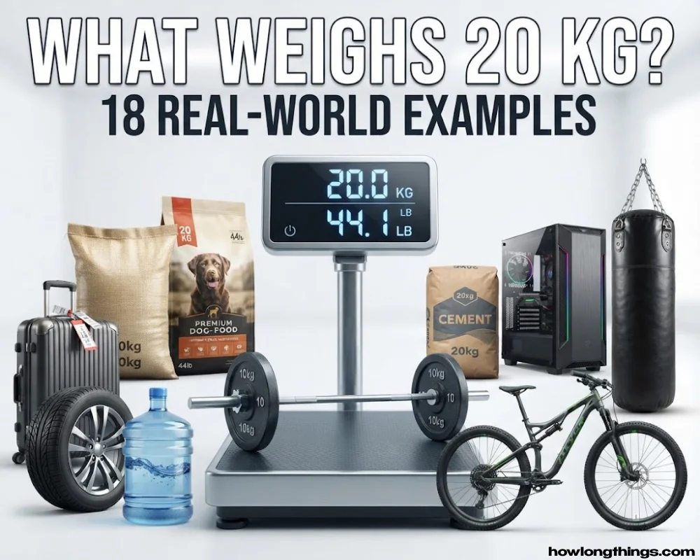How Heavy Is 20 KG? 18 Real-Life Examples You Can Visualize