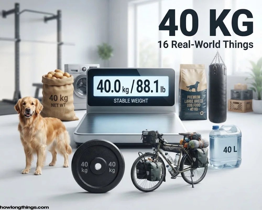 How Heavy Is 40 Kg? 16 Essential Real-World Examples to Visualize It