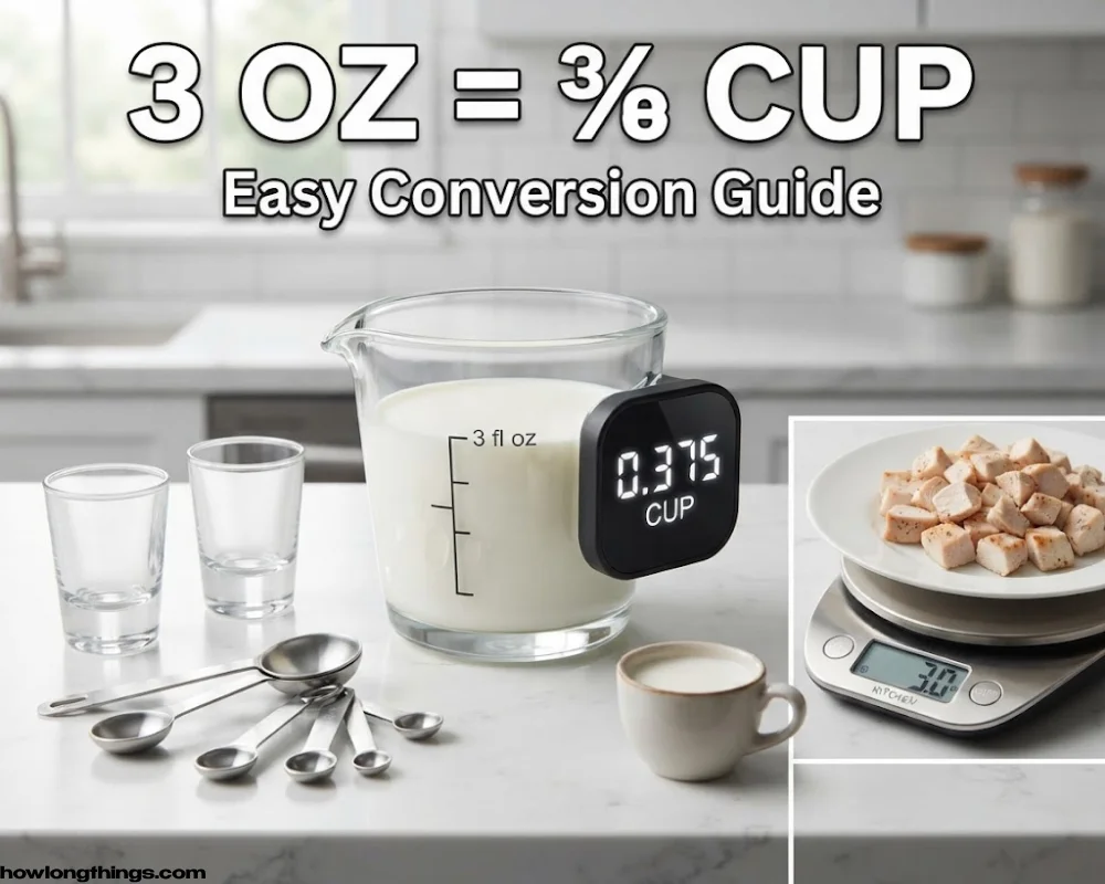 How Many Cups Is 3 Oz? Easy Conversion Guide + 8 Examples