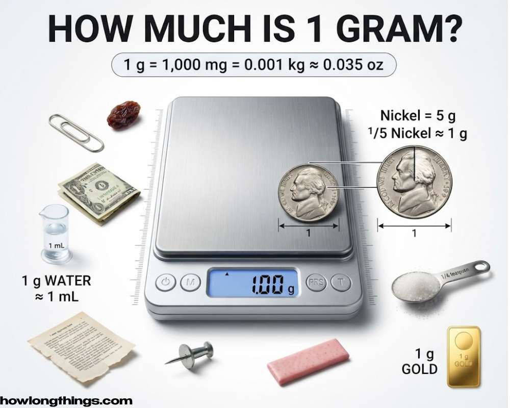 How Much Is 1 Gram? Easy Conversion Guide + 8 Examples