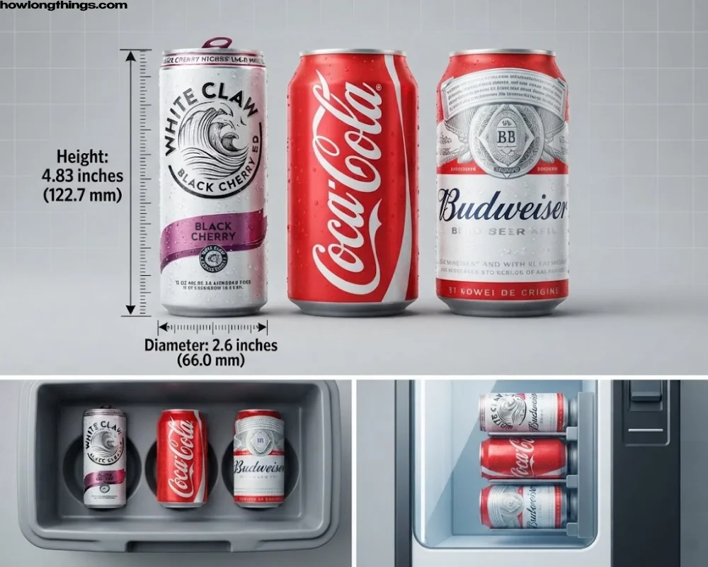 Is a 12 oz White Claw Can the Same Size as a Soda or Beer Can?