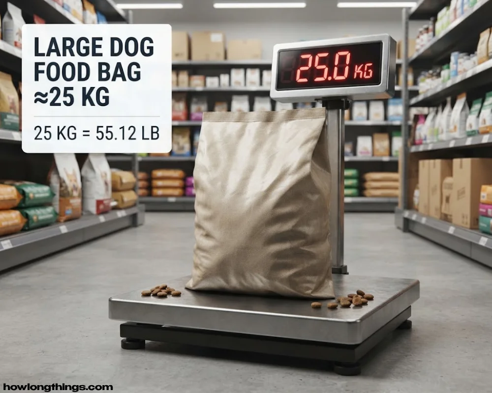 Large Bag of Dog Food of 25 kilograms heavy