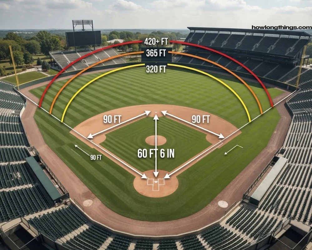 MLB Baseball Field Dimensions