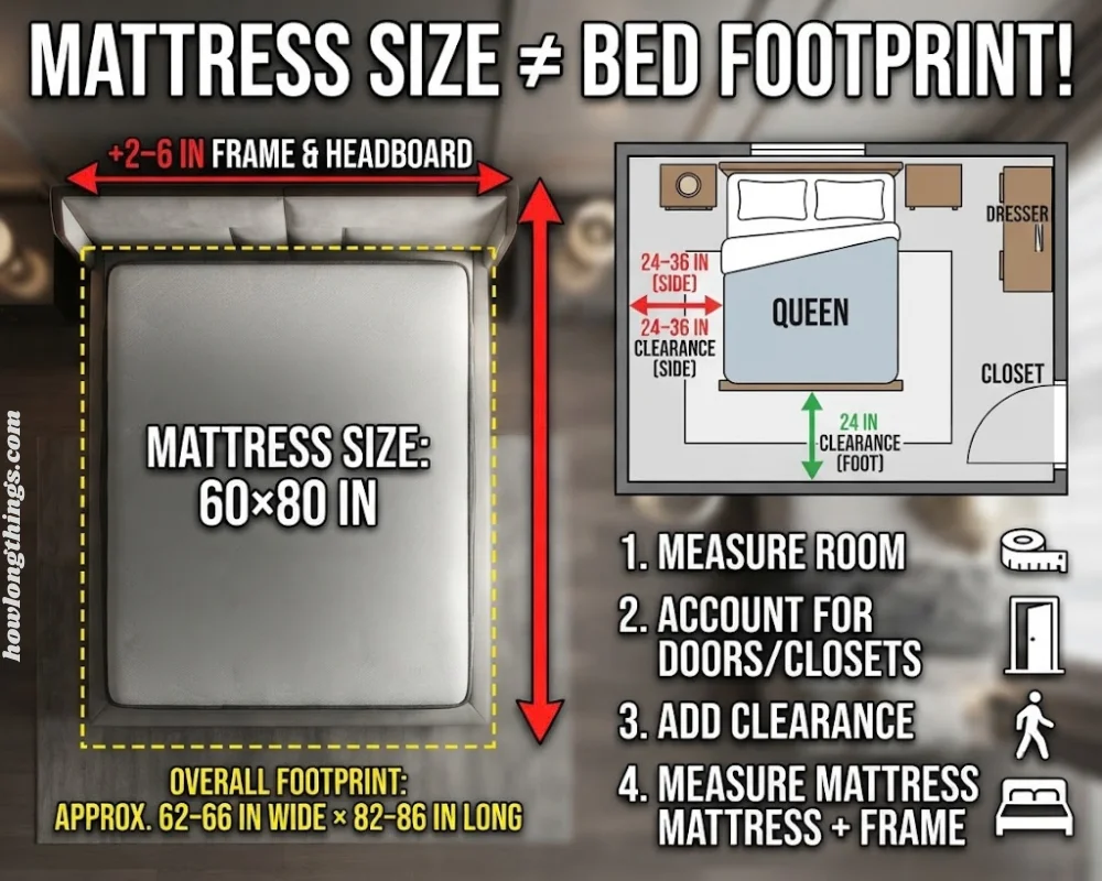 Mattress-Only vs. Bed Frame Dimensions (What Buyers Often Miss)