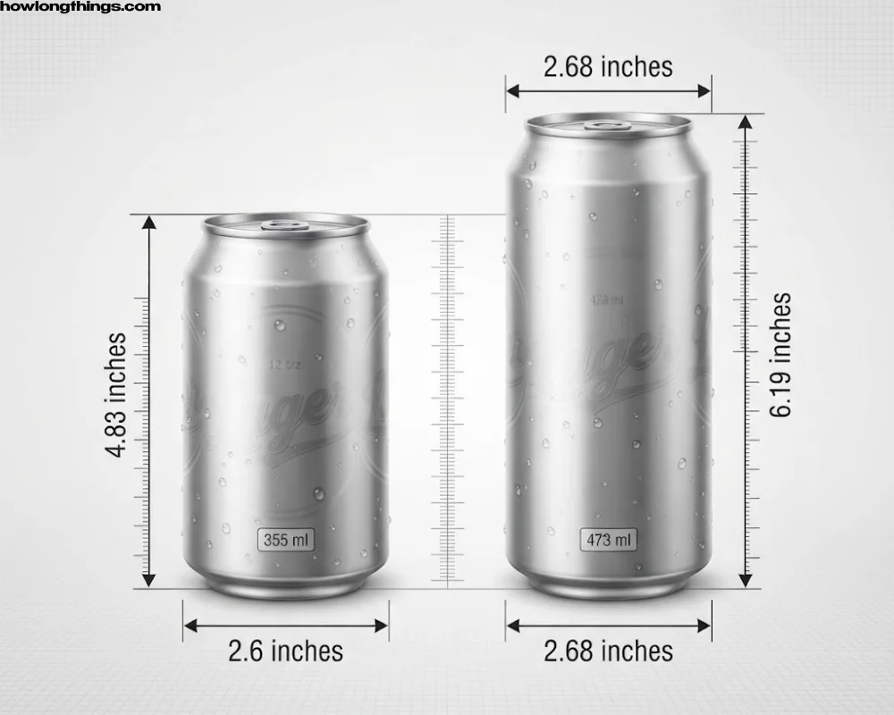 Official Beer Can Dimensions (Height, Diameter & Volume)
