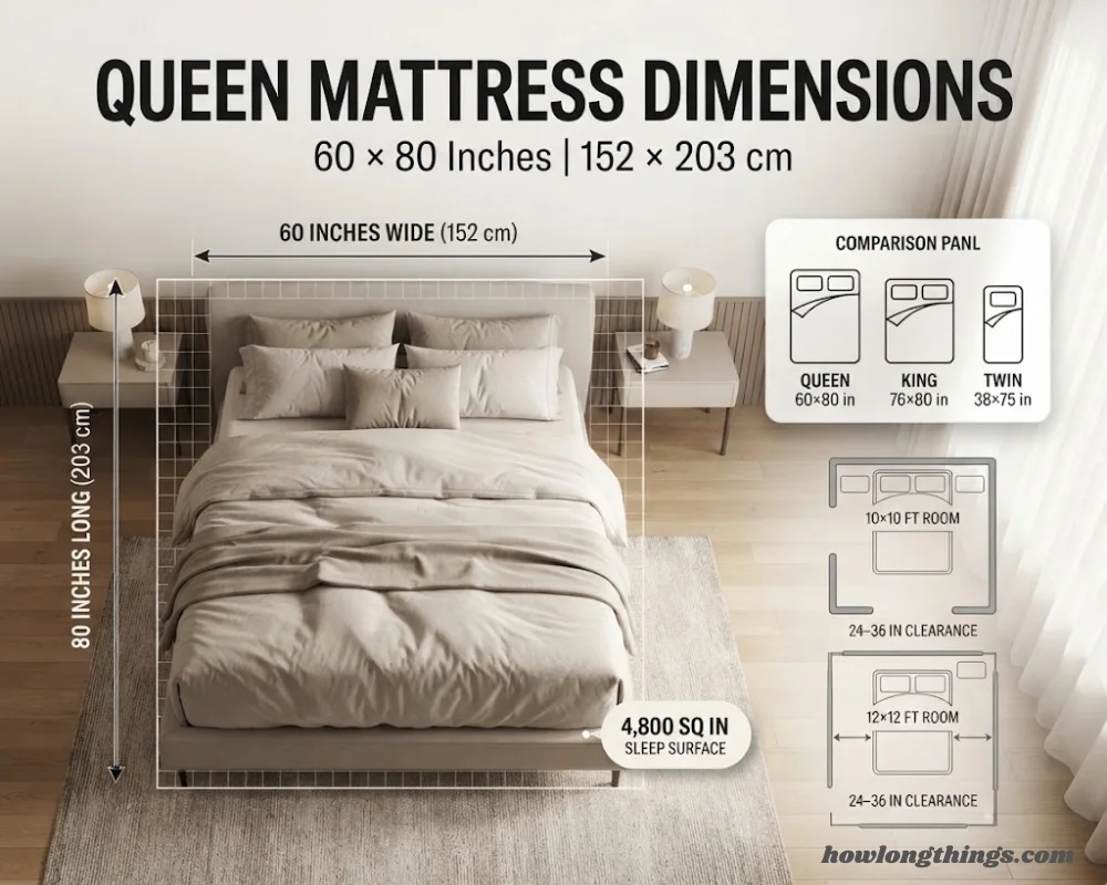 Queen Mattress Dimensions: Standard Size, Friendly Guide (2026)