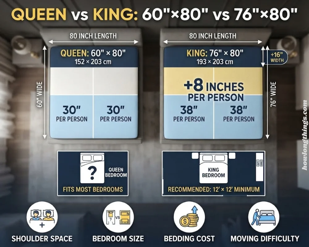 Queen vs. King Mattress Dimensions: What's the Real Difference?