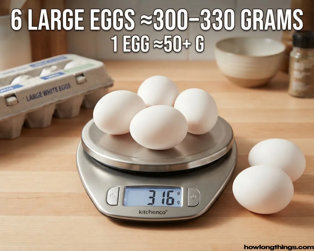 Six Large Eggs around 300 grams
