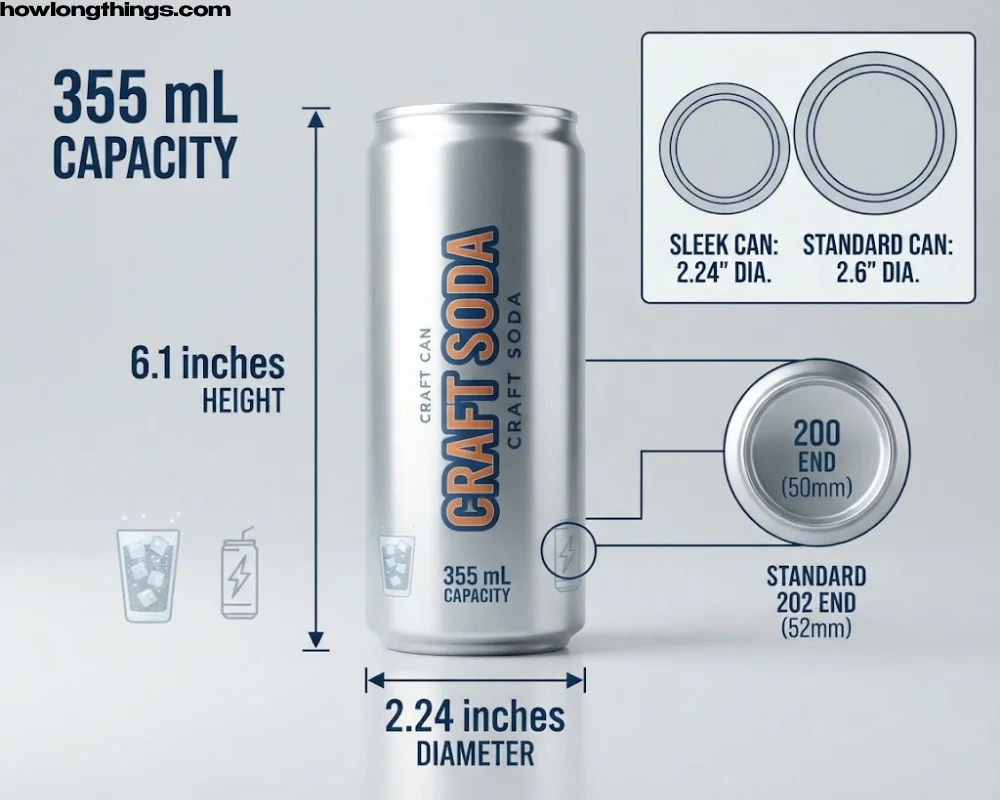 Sleek Can Dimensions