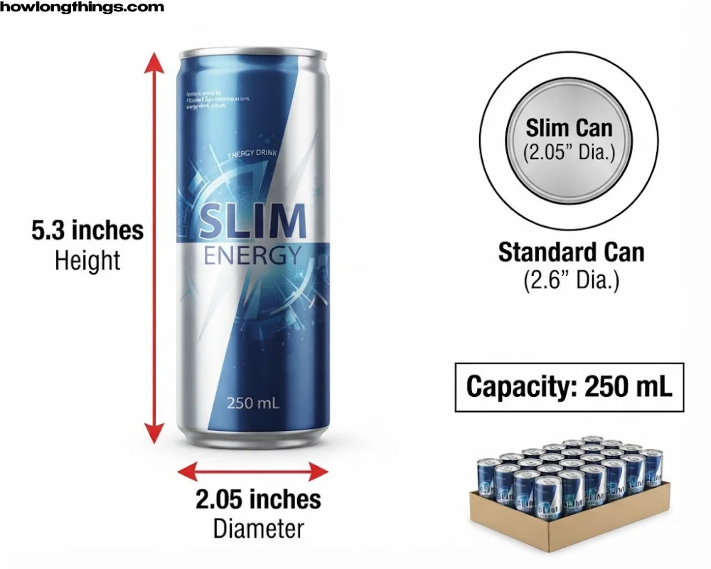 Slim Can Dimensions