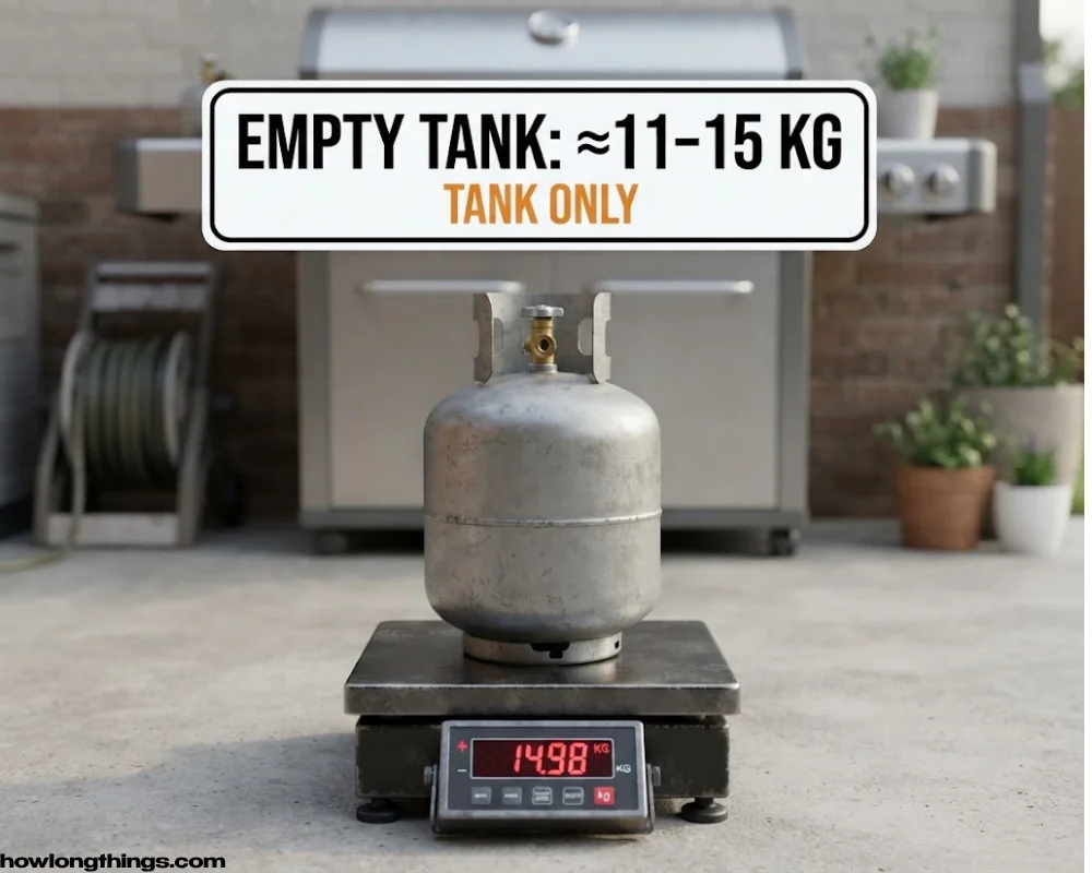 Small Empty Propane Tank of 15kg