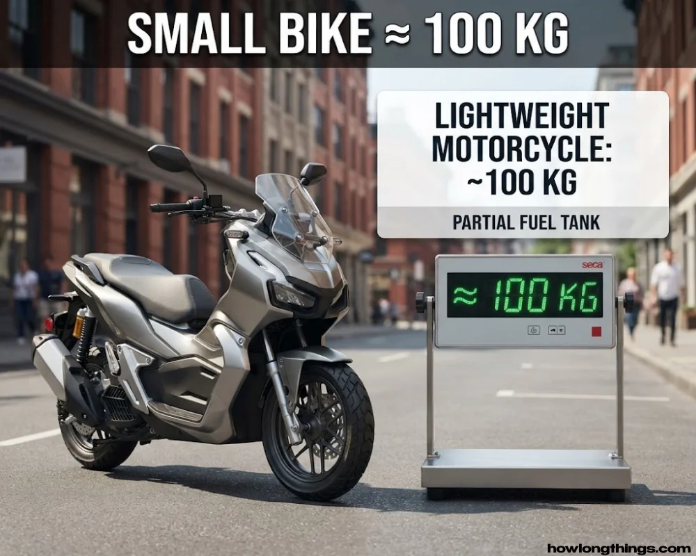 Small Motorcycle or Scooter around 100 kg
