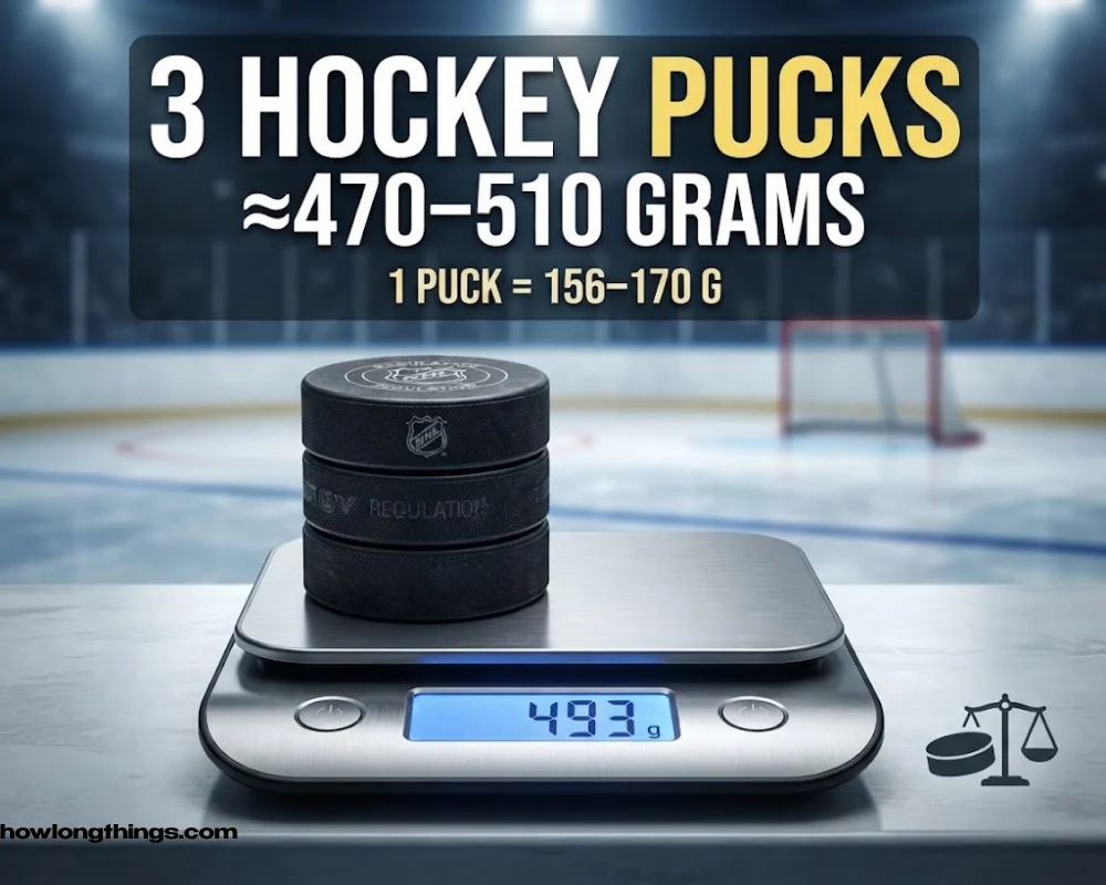 Three Hockey Pucks around 500 grams