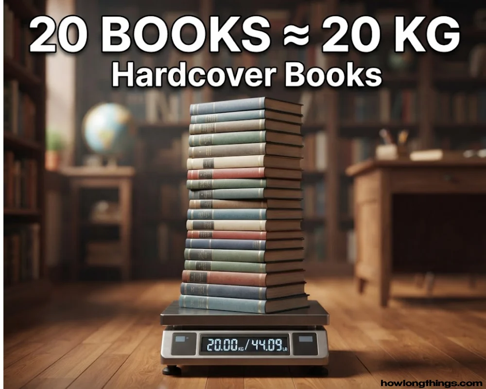 Twenty Hardcover Books of 20 kg