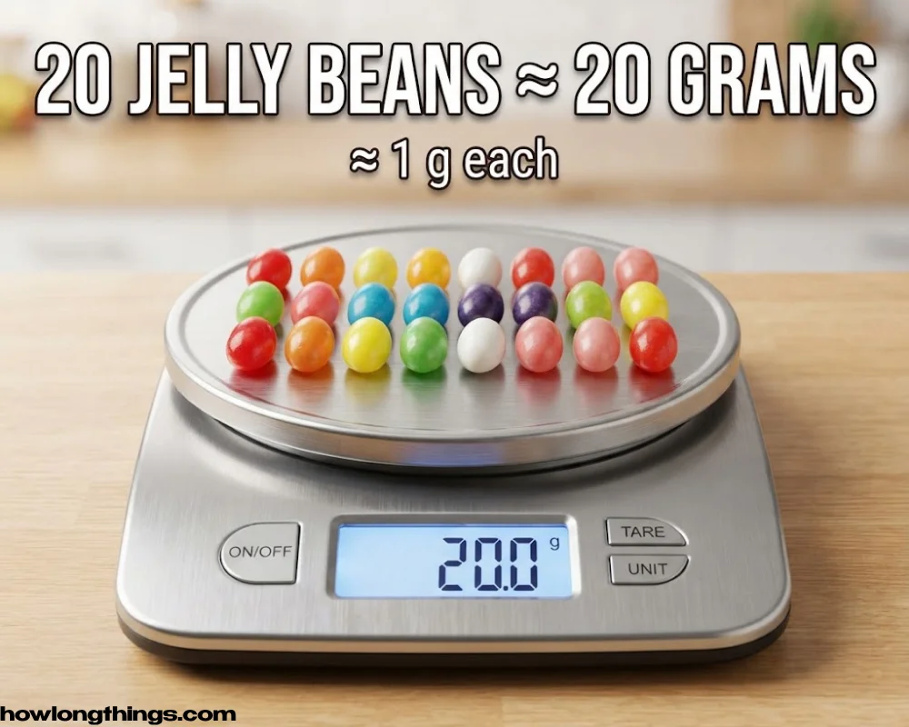 Twenty Jelly Beans About 20 grams