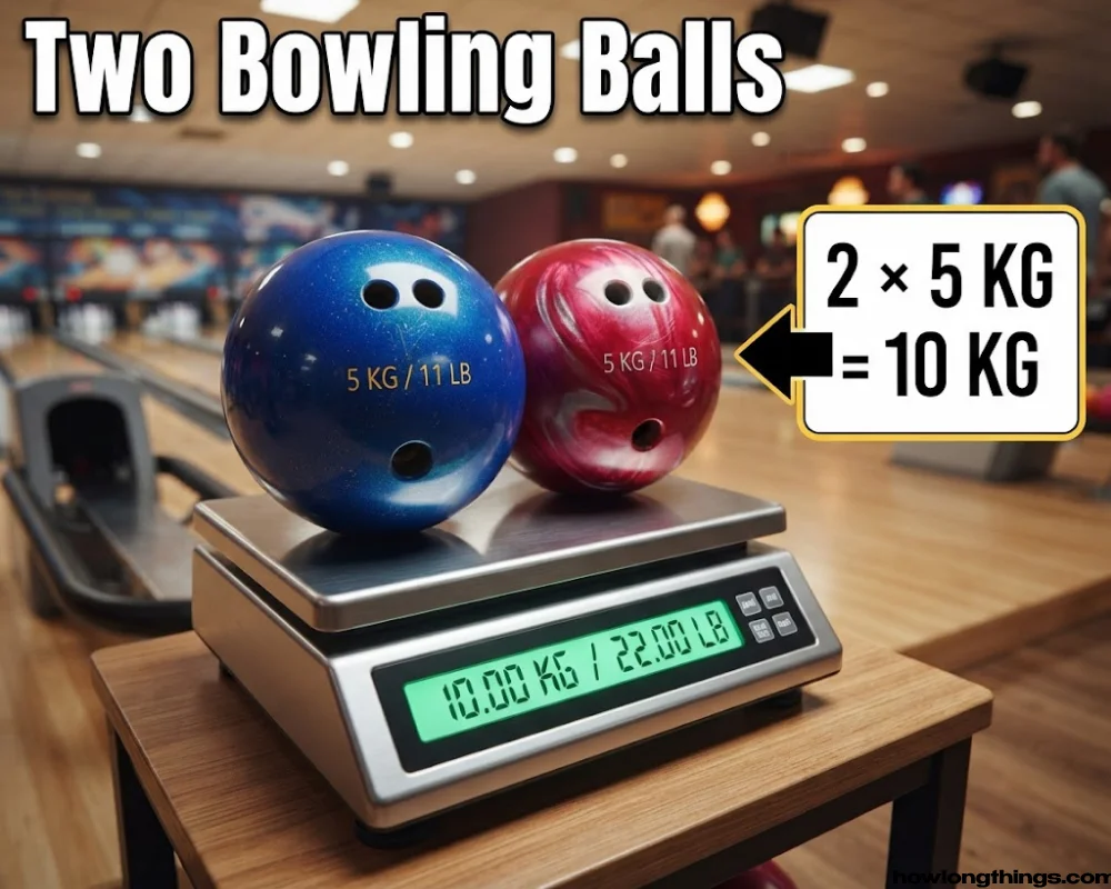 Two Bowling Balls of 10 kg