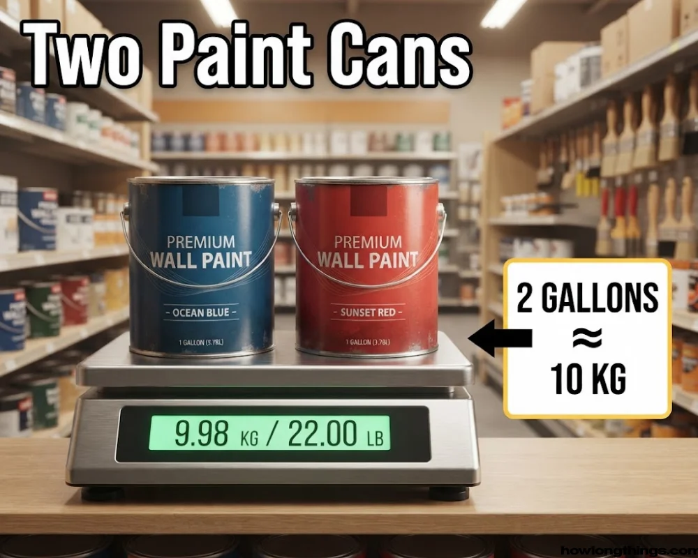 Two Gallons of Paint of 10 kg