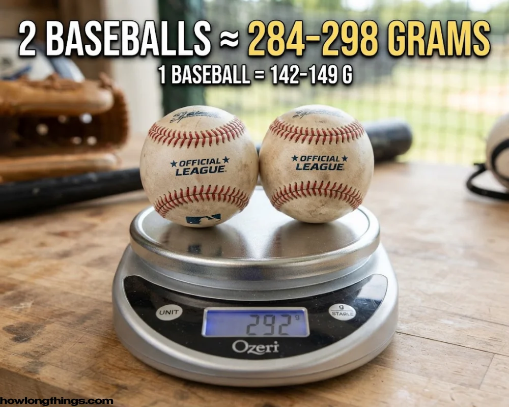 Two Regulation Baseballs around 300 grams