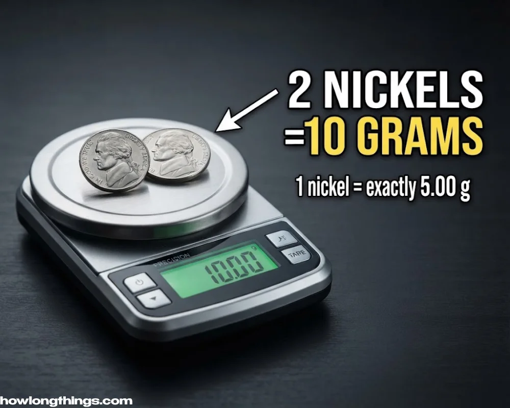 Two US Nickels of 10 gram