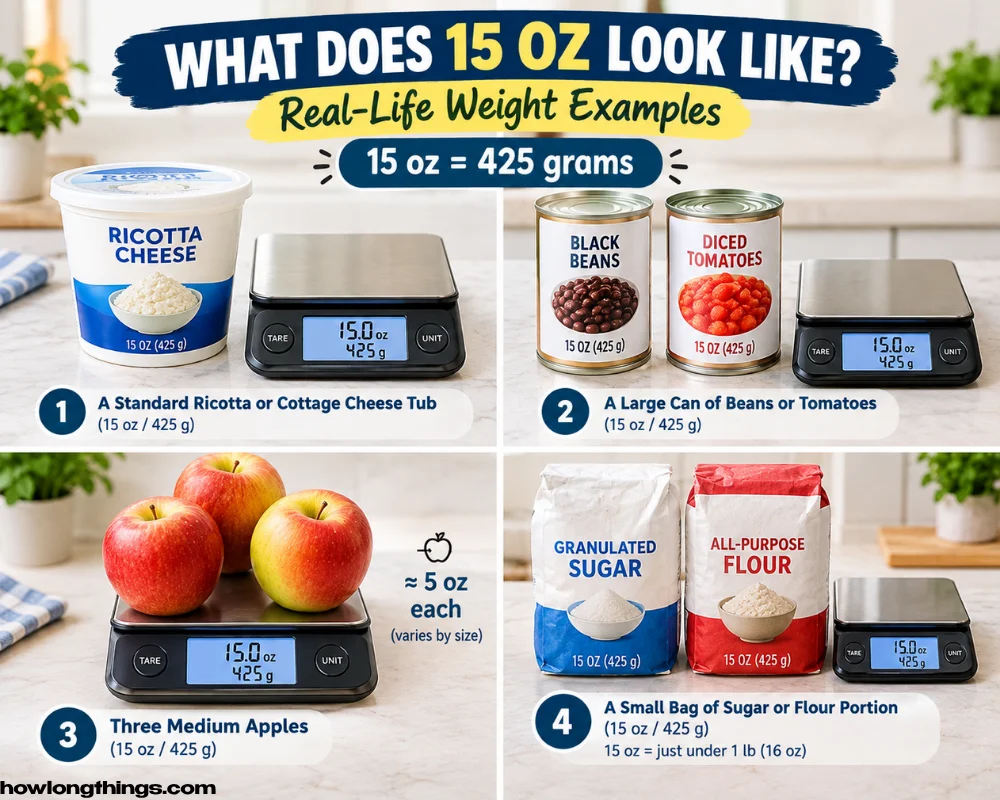 What Does 15 Oz Look Like? Real-Life Weight Examples
