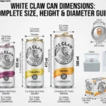 White Claw Can Dimensions: Easy Size, Height & Diameter Guide (2026) White Claw Can Dimensions Easy Size, Height & Diameter Guide (2026)