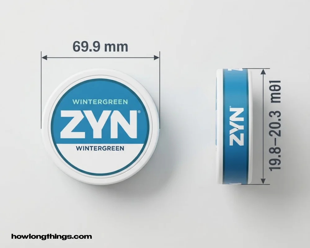 Zyn Can Size in Millimeters