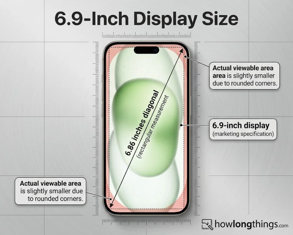 iPhone 17 Pro Max Screen Size in Inches