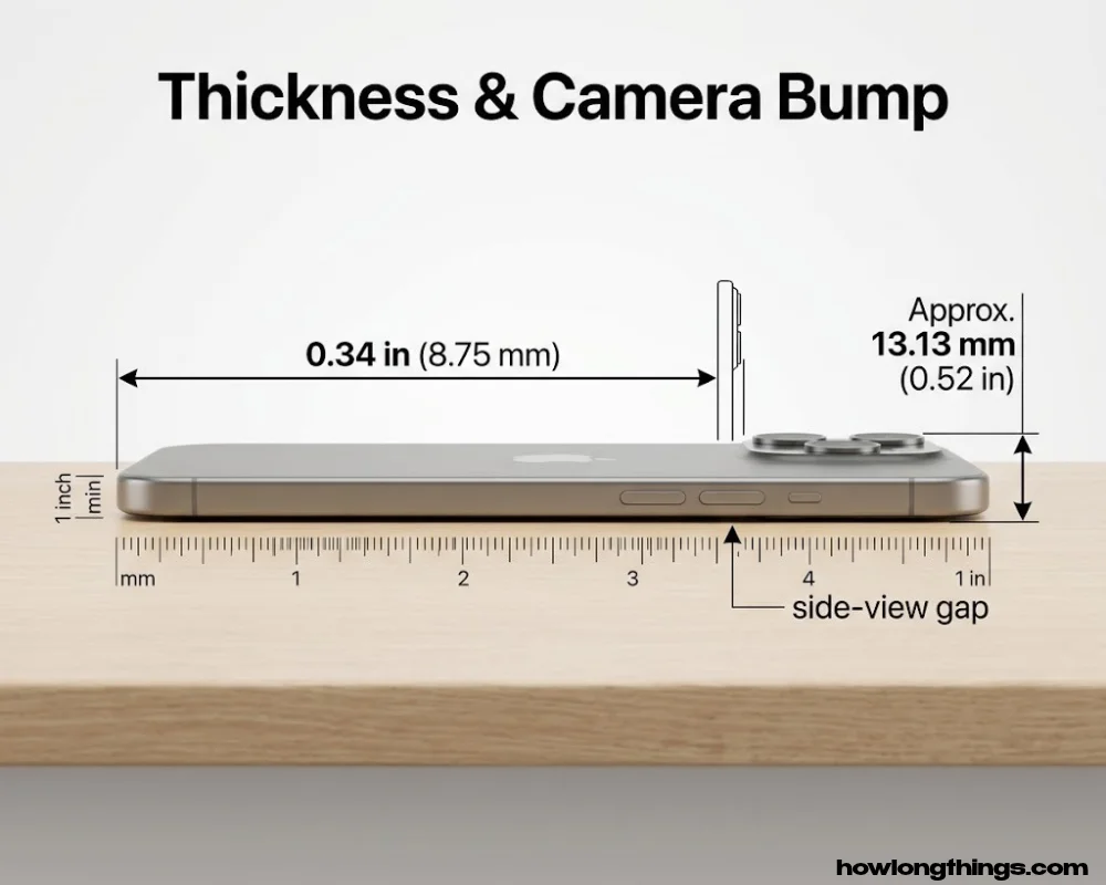 iPhone 17 Pro Max Thickness and Camera Bump