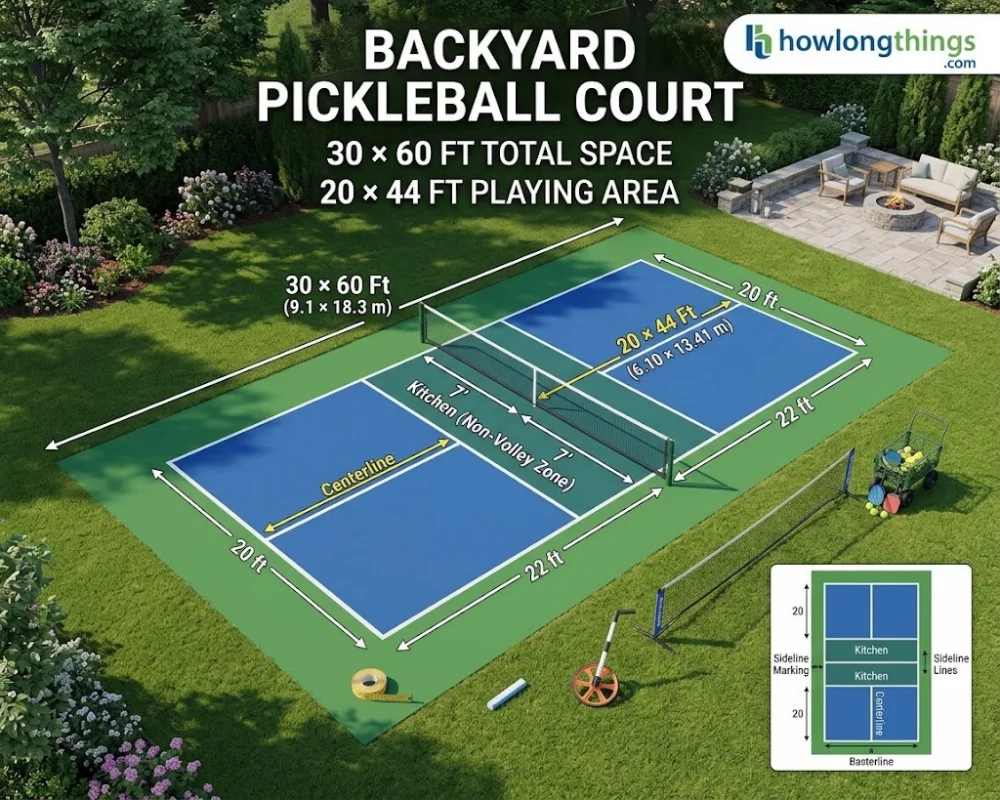 Backyard Pickleball Court Dimensions