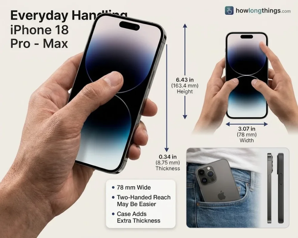 One-Handed Use and Pocket Fit