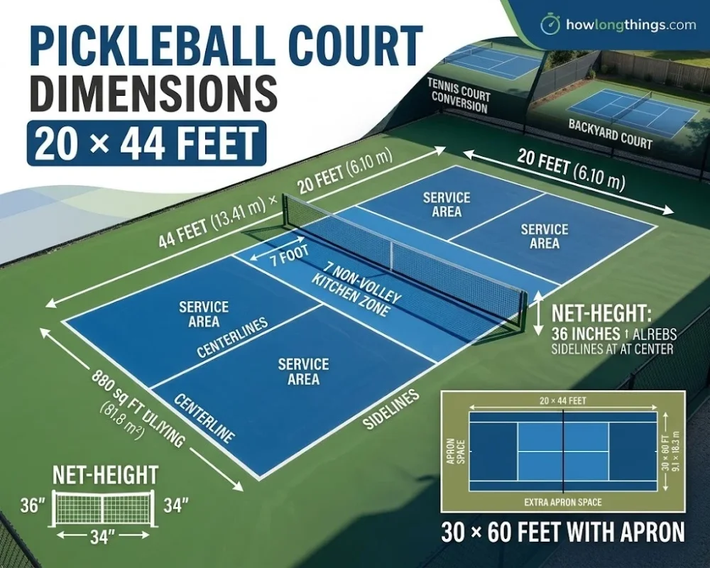Pickleball Court Dimensions: Complete Friendly Guide (2026)