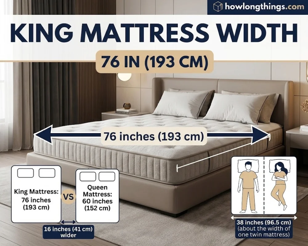 King mattress width